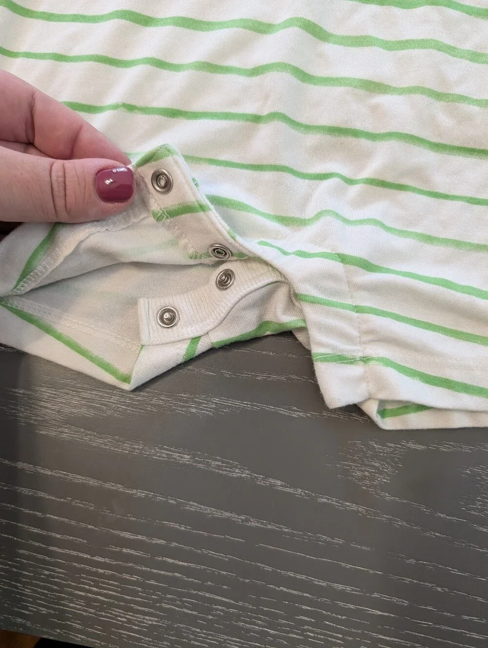 Baby Gap Green Stripe Sweet Pea Sleeveless Baby Romper